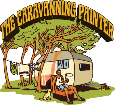 Caravanning Painter Logo — logo design by Zephaniah Black