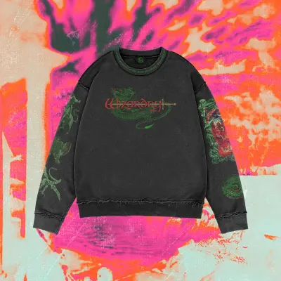 Faded Crewneck Green — merchandise design by Zephaniah Black
