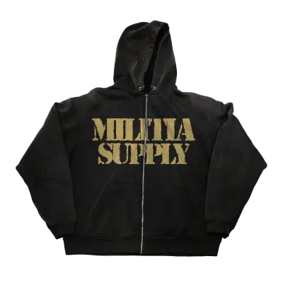 Militia Supply Hoode 1 — merchandise design by Zephaniah Black